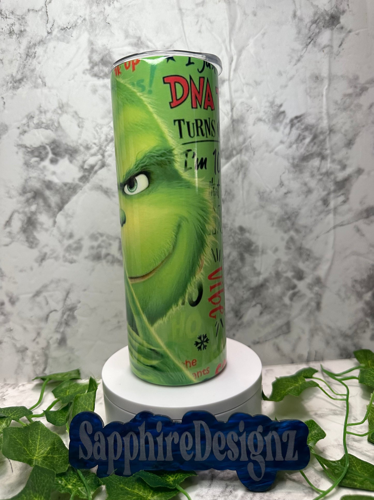 Grinch Face Tumbler