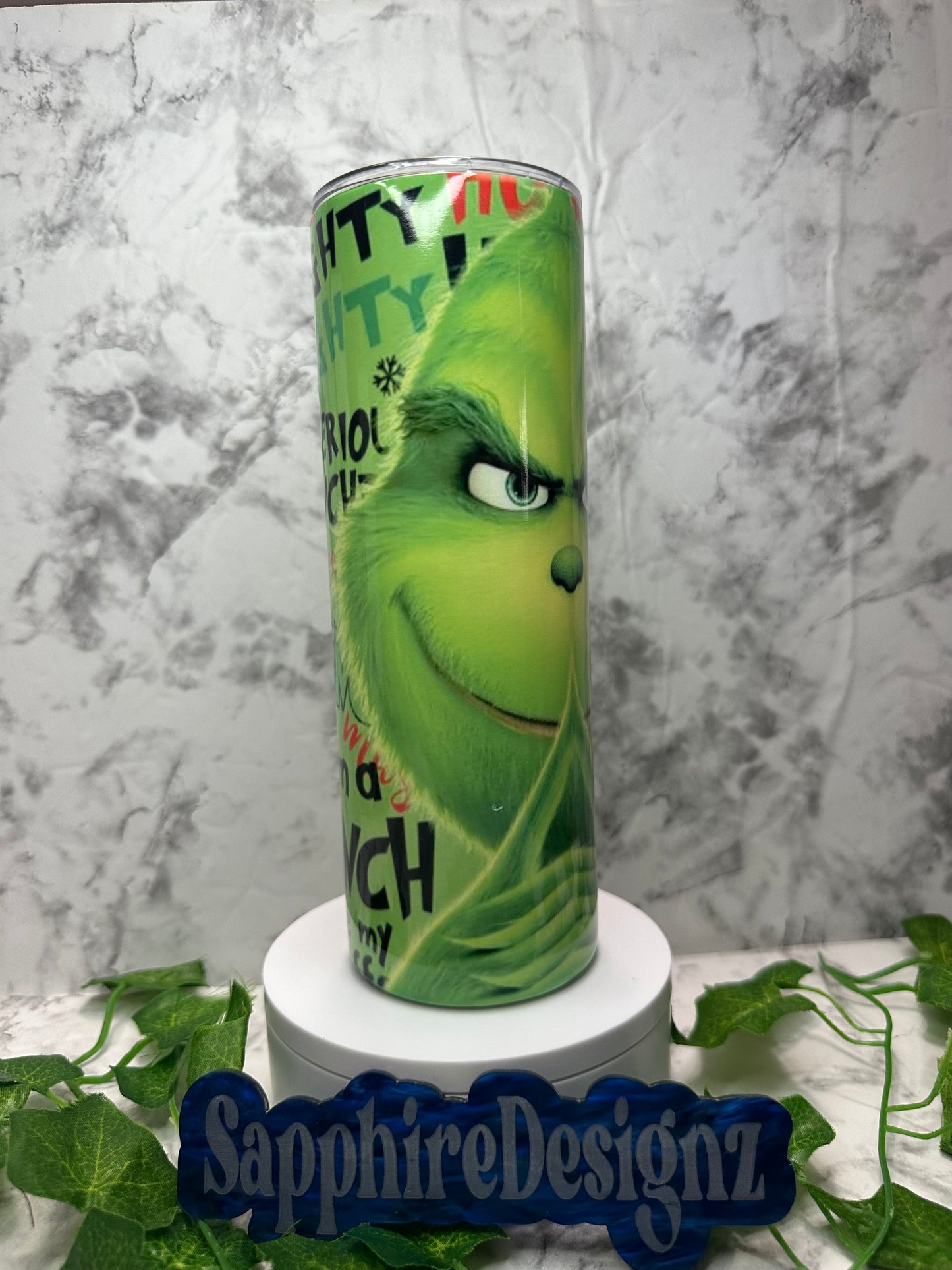 Grinch Face Tumbler